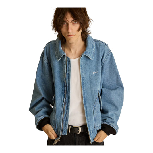 Giacca Obey Denim Cwu Jacket - Light Indigo - Giacche di Obey | Francis Concept
