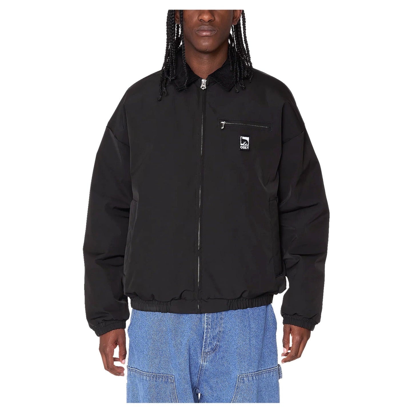 Giacca Obey Elysian Jacket - Black - Giacche di Obey | Francis Concept