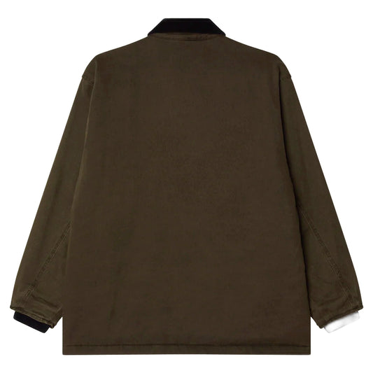 Giacca Obey Norton Barn Coat - Black Olive Faded Wash - Giacche di Obey | Francis Concept