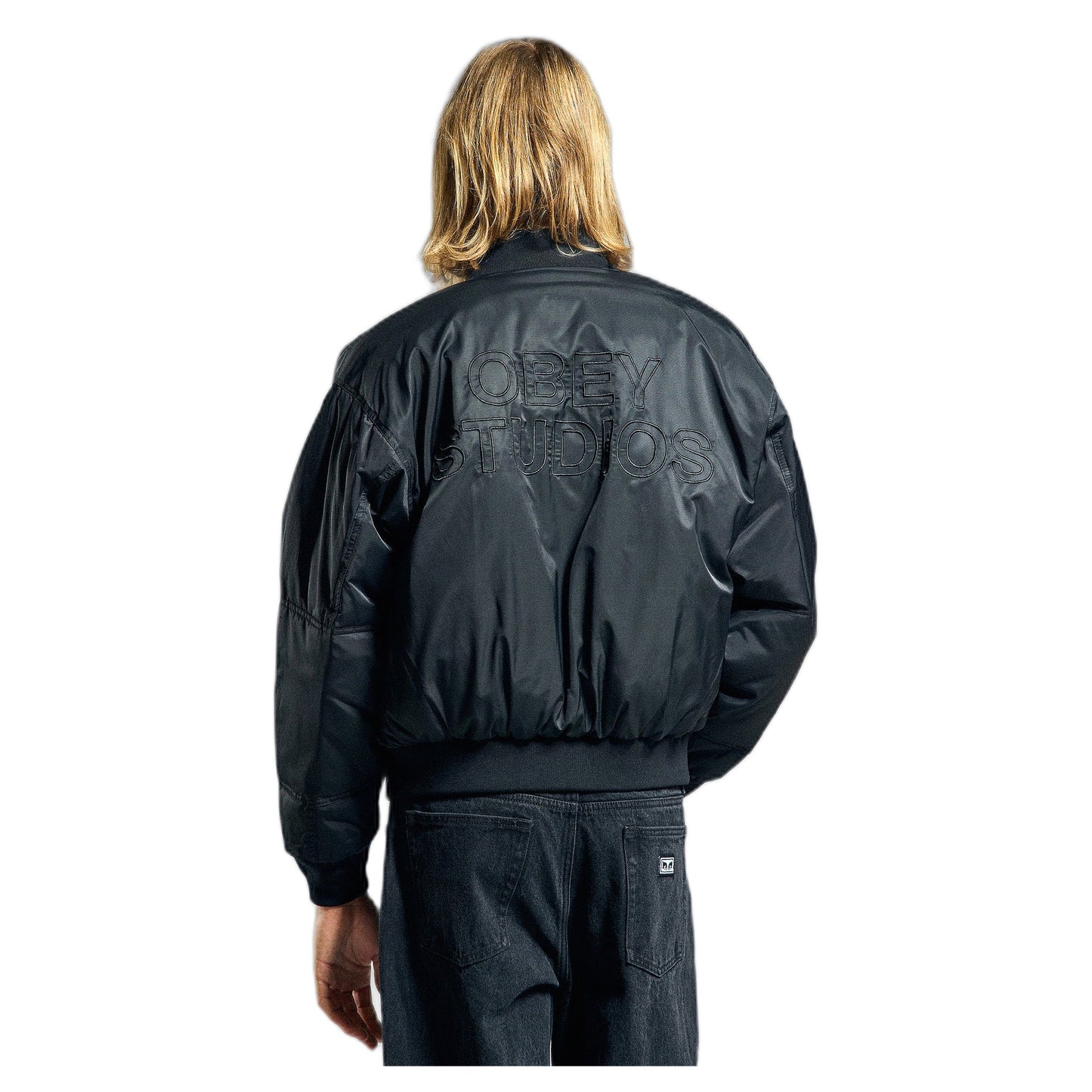 Giacca Obey Studios Ma - 1 Bomber - Black - Giacche di Obey | Francis Concept