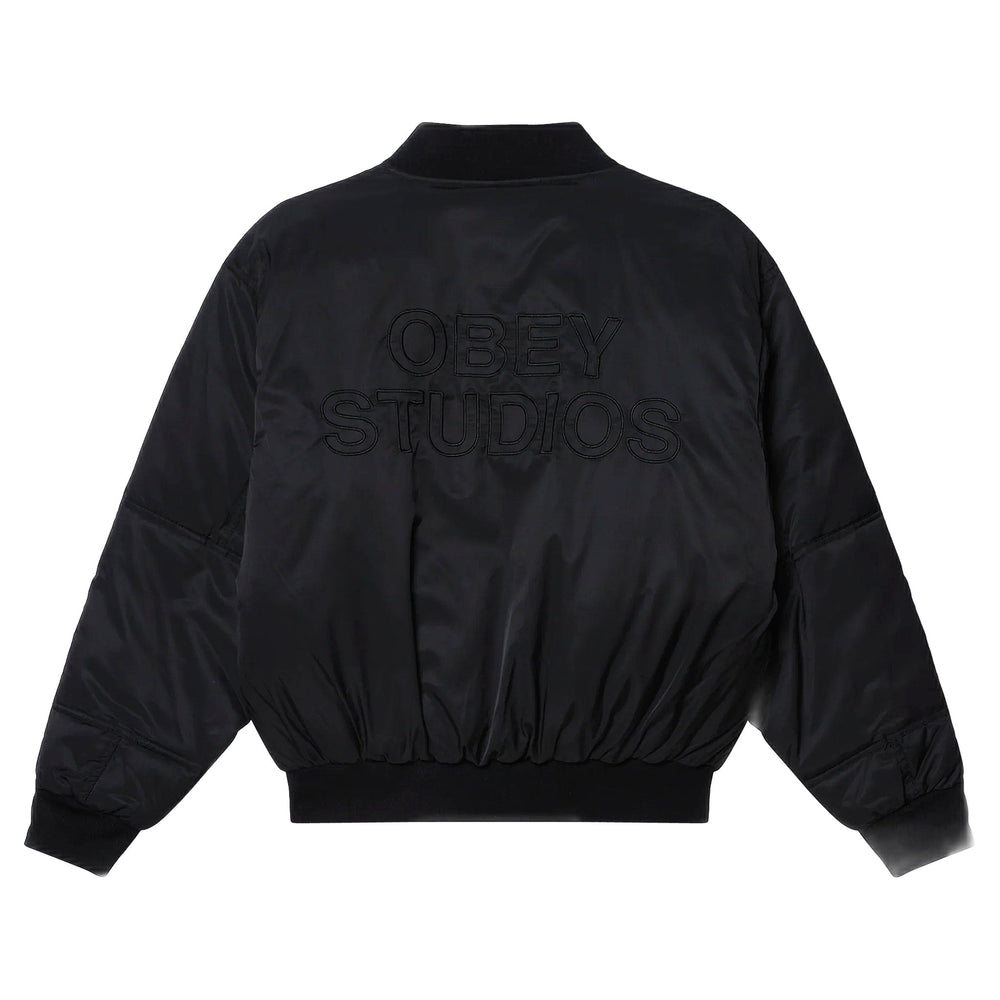 Giacca Obey Studios Ma - 1 Bomber - Black - Giacche di Obey | Francis Concept