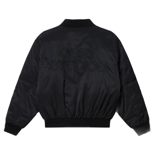 Giacca Obey Studios Ma - 1 Bomber - Black - Giacche di Obey | Francis Concept