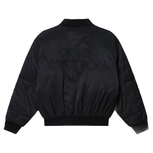 Giacca Obey Studios Ma - 1 Bomber - Black - Giacche di Obey | Francis Concept