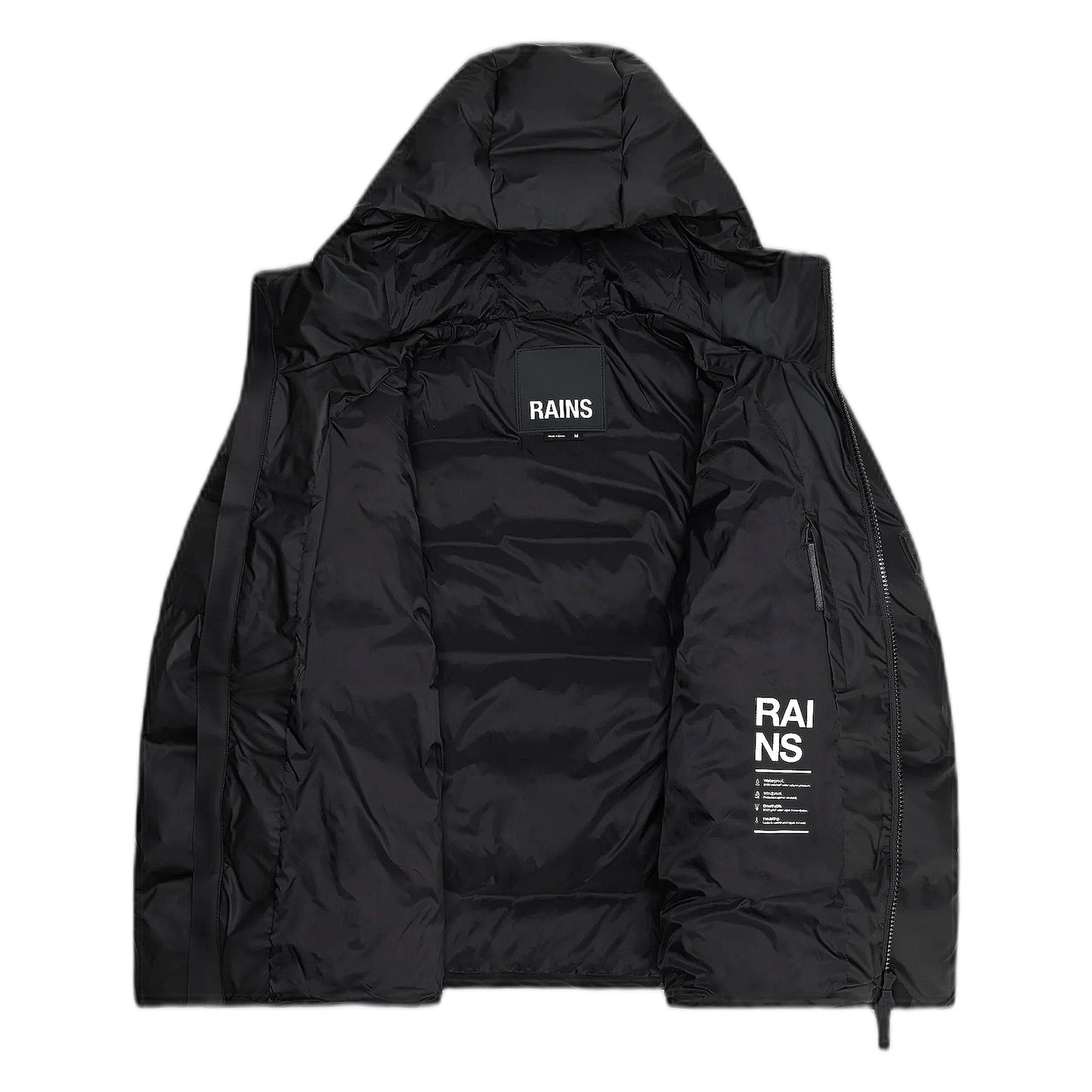 Giacca Rains Antipioggia Unisex Alta Puffer Jacket W3T3 - Nero - Giacche di Rains | Francis Concept