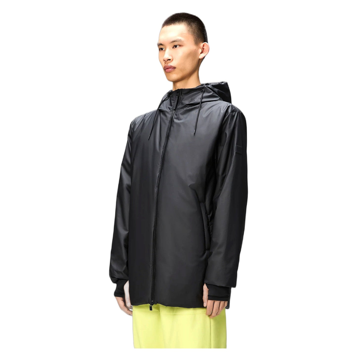 Giacca Rains Antipioggia Unisex Lohja Long Jacket W3T2 - Nero - Giacche di Rains | Francis Concept