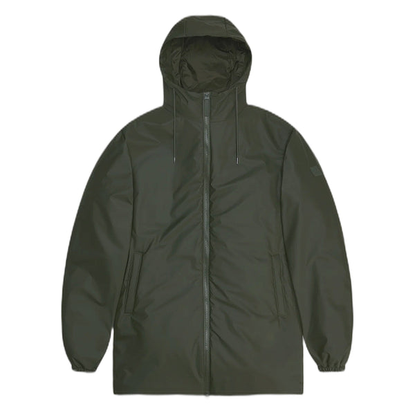 Giacca Rains Antipioggia Unisex Lohja Long Jacket W3T2 - Verde - Giacche di Rains | Francis Concept