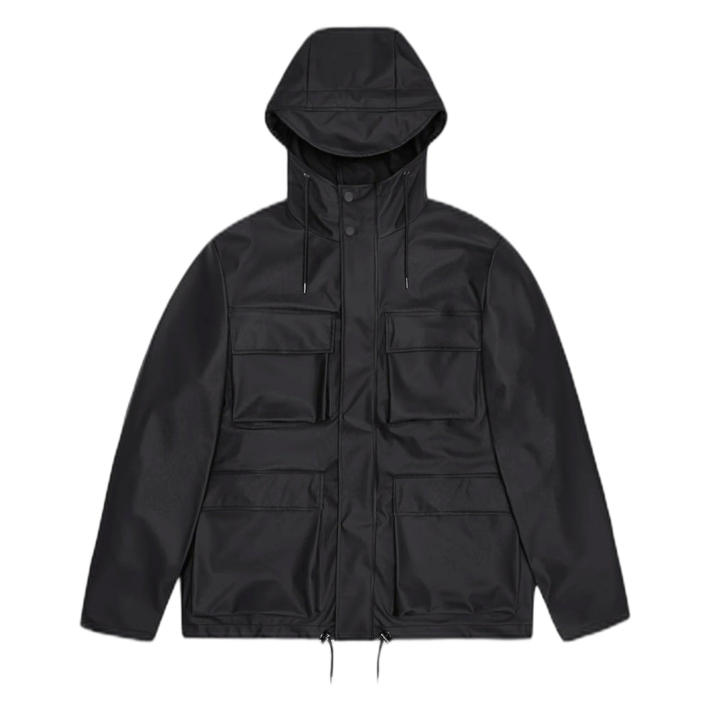 Giacca Rains Pocket Jacket W3 - Black-Francis Concept