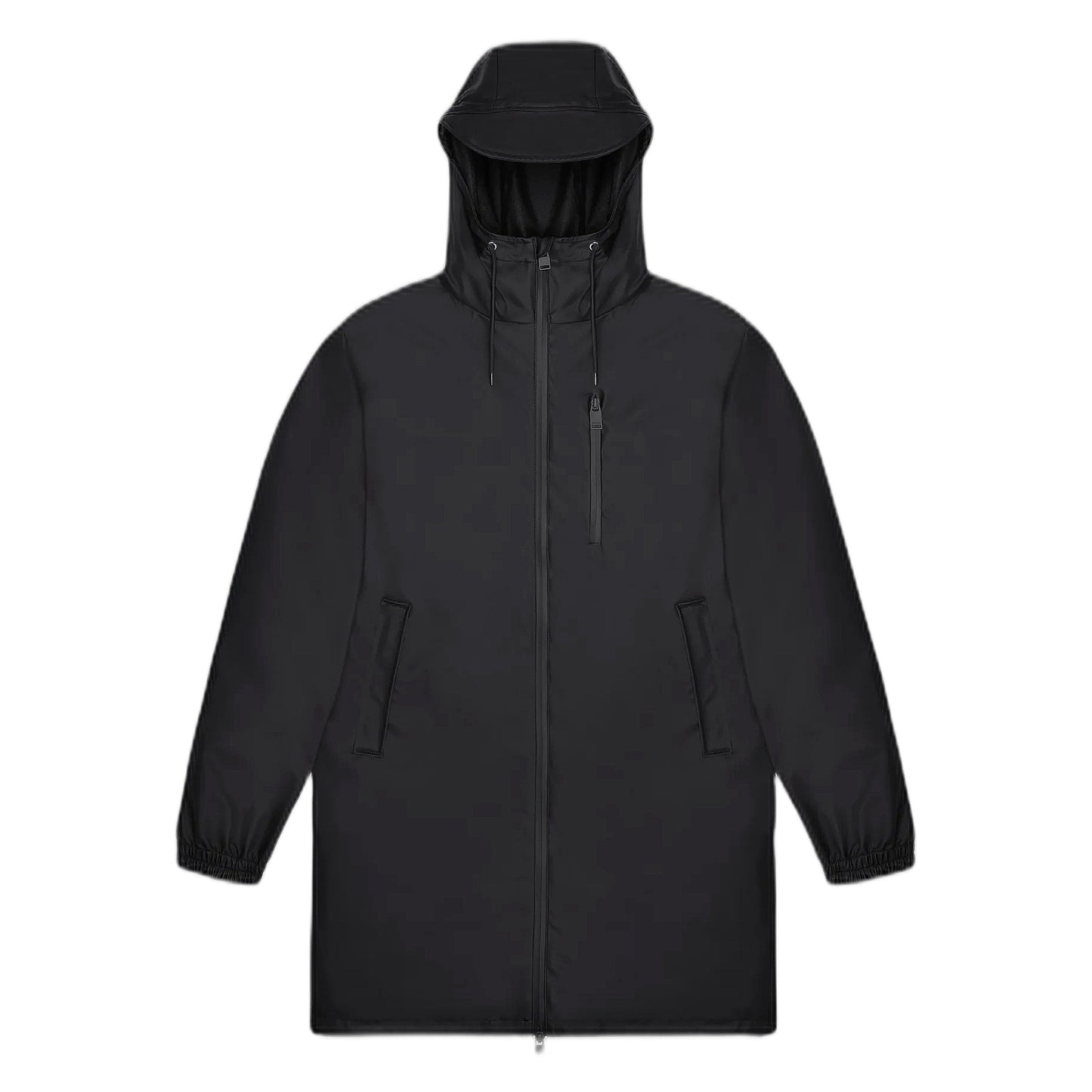 Giacca Rains Unisex Antipioggia Long Storm Breaker W3 - Black - Giacche di Rains | Francis Concept