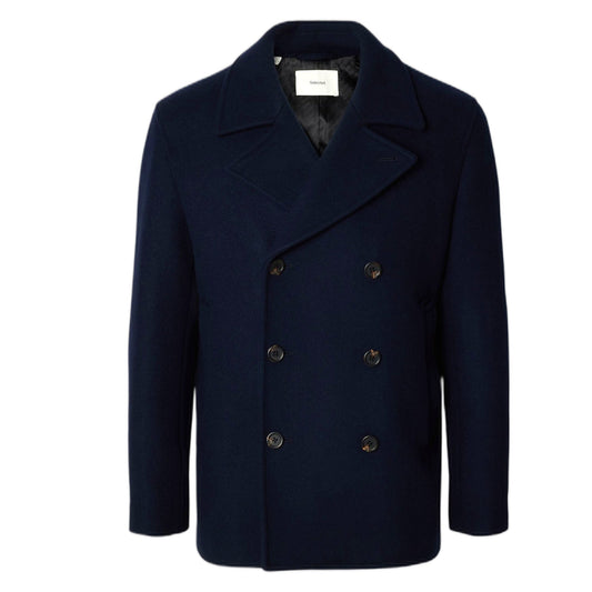 Giacca Selected Homme Archive Wool Blend Peacoat - Navy - Giacche di Selected Homme | Francis Concept
