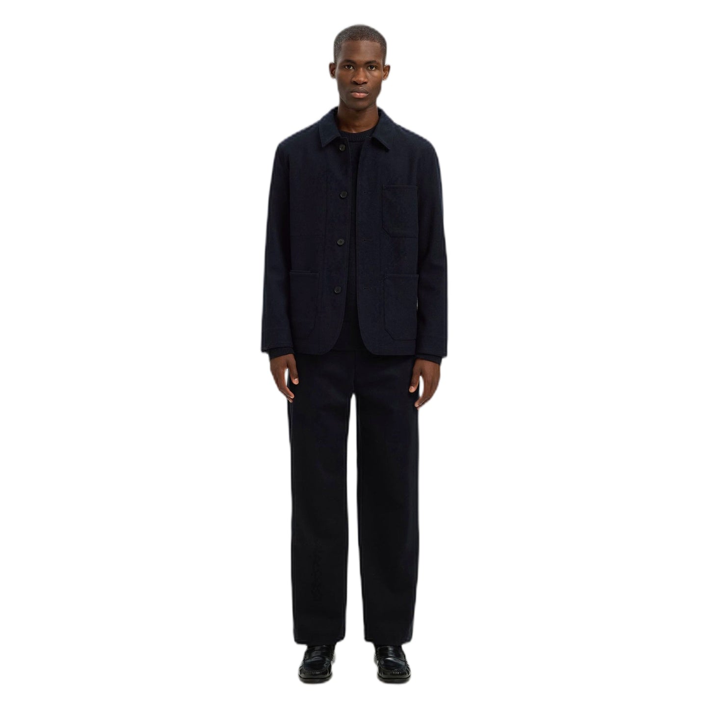Giacca Selected Homme Landon Wool Blend Hybrid Blazer - Navy - Giacche di Selected Homme | Francis Concept