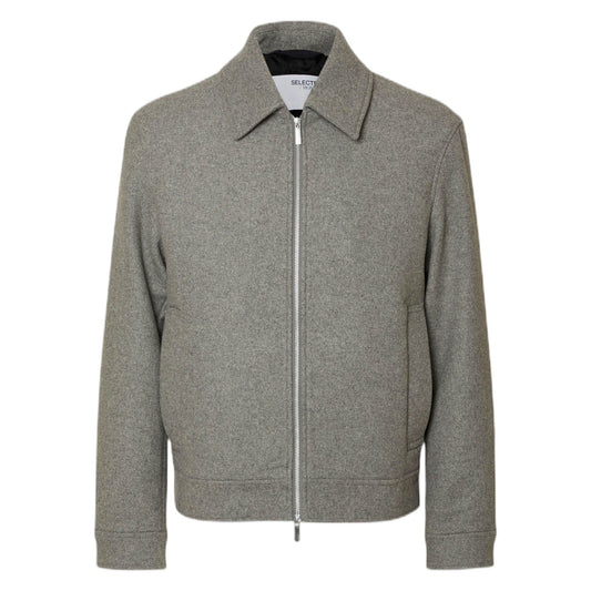 Giacca Selected Homme Philip Wool Blend Jacket - Grey - Giacche di Selected Homme | Francis Concept