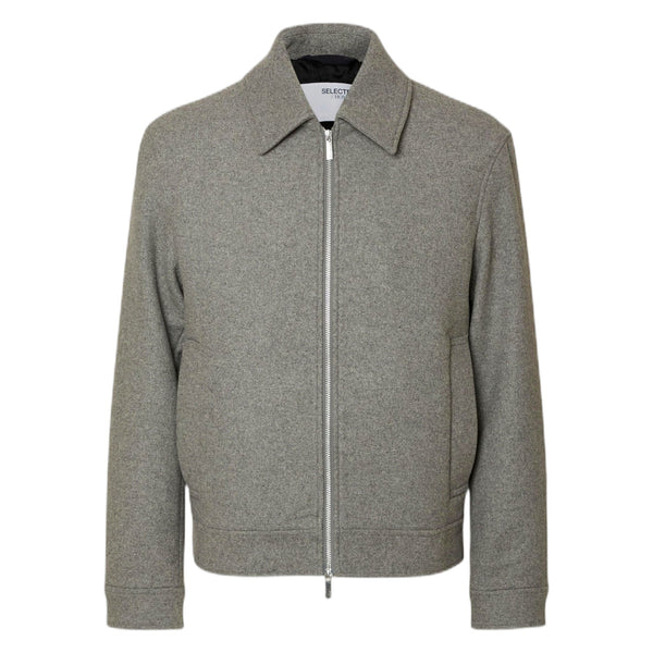 Giacca Selected Homme Philip Wool Blend Jacket - Grey - Giacche di Selected Homme | Francis Concept