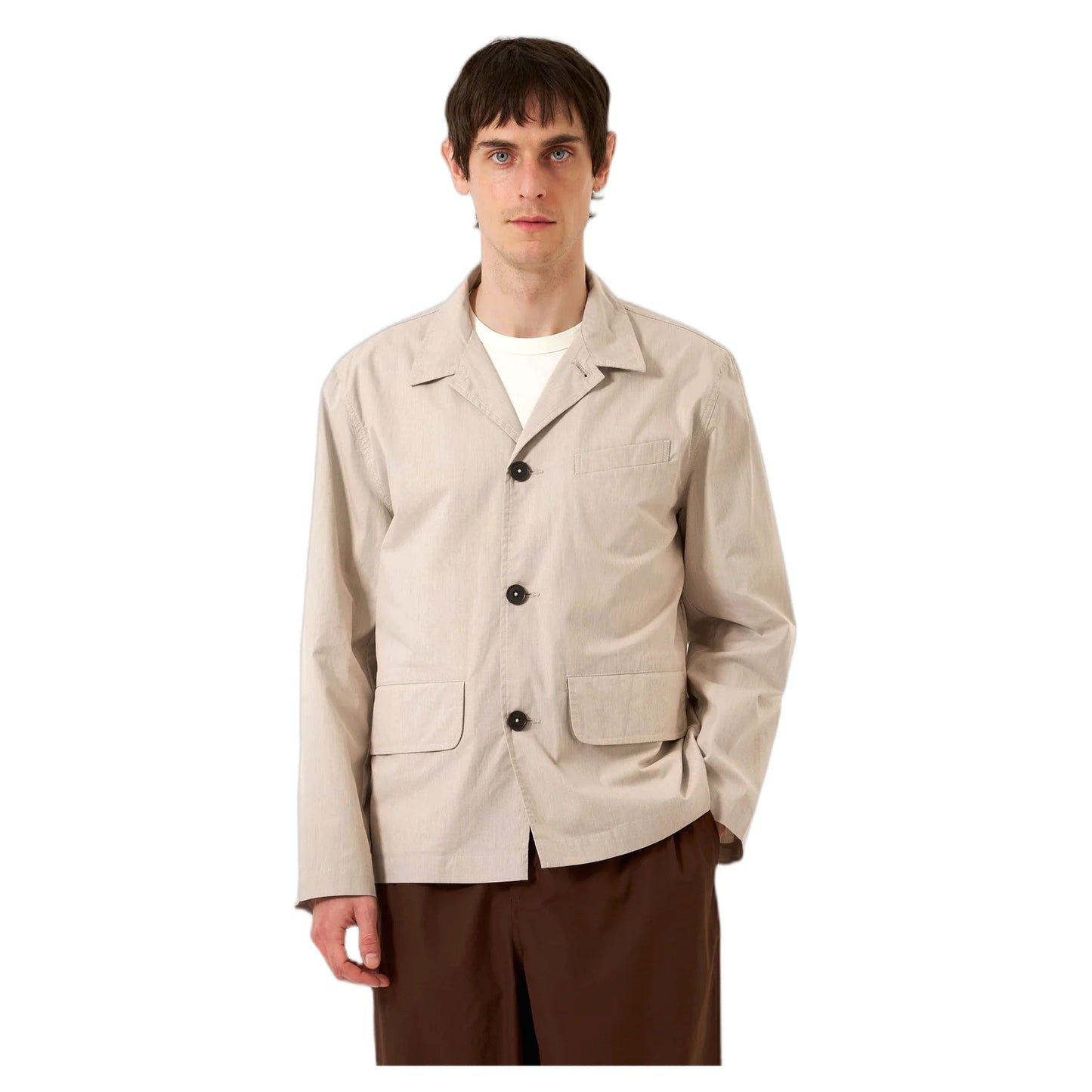 Giacca Universal Works Franck Jacket Kennedy Stripe - Brown - Giacche di Universal Works | Francis Concept