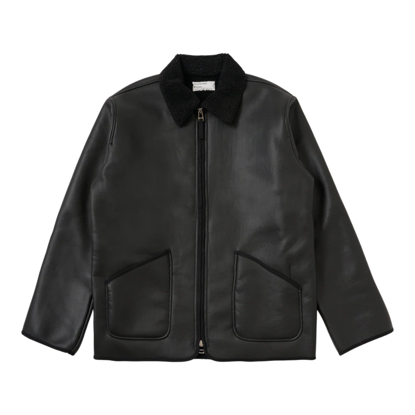 Giacca Universal Works Gower Jacket Not Shearling - Black - Giacche di Universal Works | Francis Concept