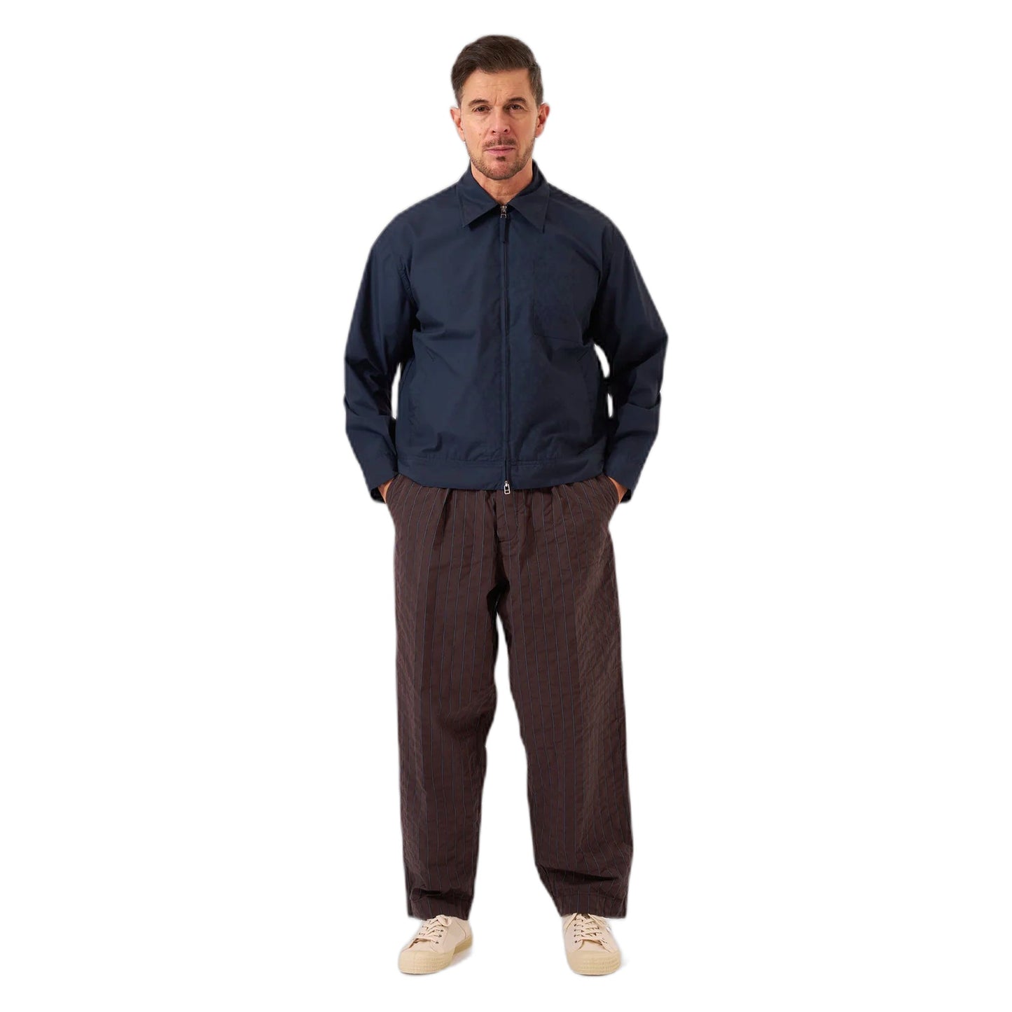 Giacca Universal Works Rose Bowl Jacket Recycled Poly Tech - Navy - Giacche di Universal Works | Francis Concept