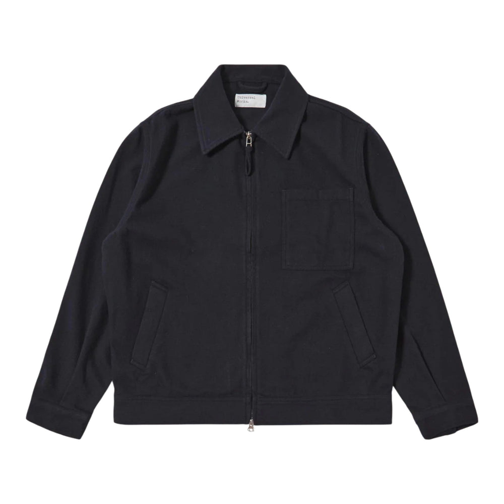 Giacca Universal Works Rose Bowl Jacket Soft Recycled Wool - Dark Navy - Giacche di Universal Works | Francis Concept
