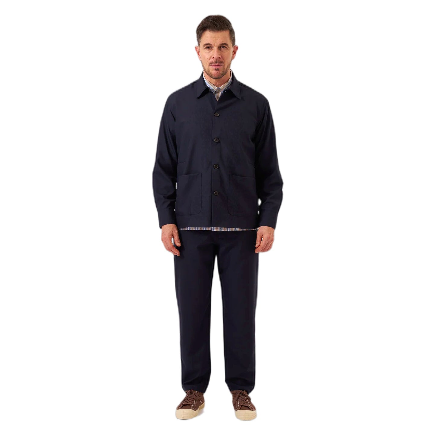Giacca Universal Works Travail Overshirt Tropical Suiting - Navy - Giacche di Universal Works | Francis Concept