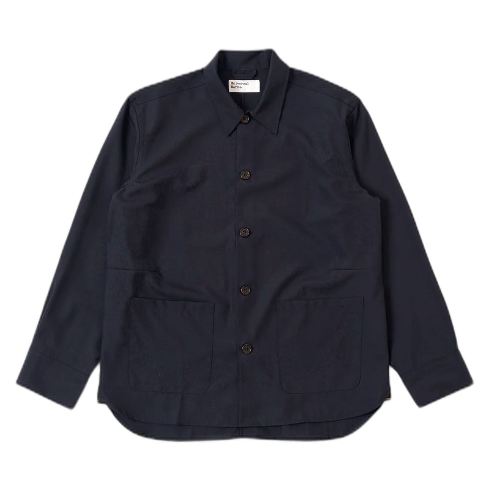 Giacca Universal Works Travail Overshirt Tropical Suiting - Navy - Giacche di Universal Works | Francis Concept