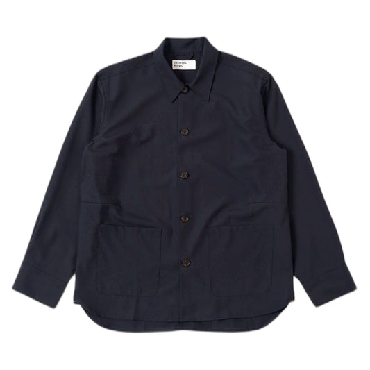 Giacca Universal Works Travail Overshirt Tropical Suiting - Navy - Giacche di Universal Works | Francis Concept
