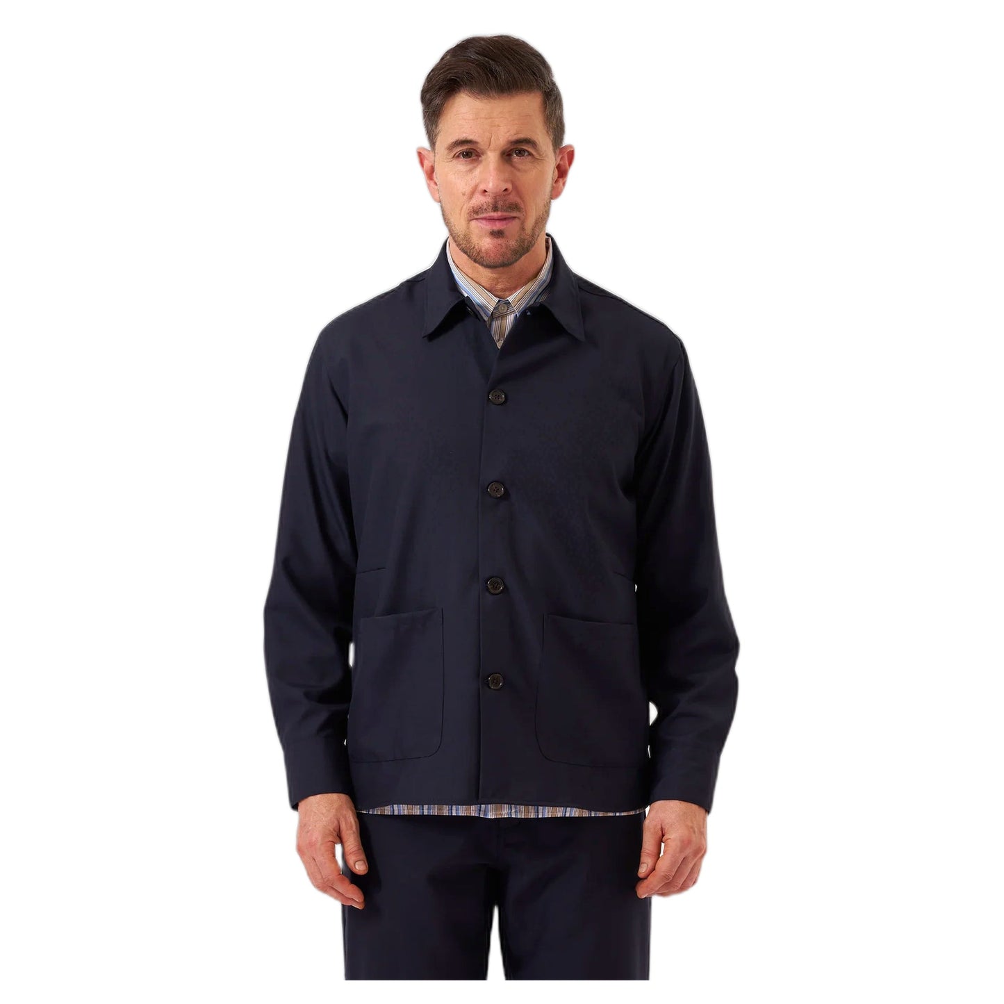 Giacca Universal Works Travail Overshirt Tropical Suiting - Navy - Giacche di Universal Works | Francis Concept