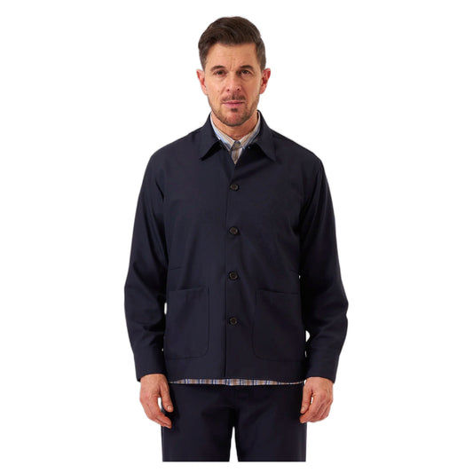 Giacca Universal Works Travail Overshirt Tropical Suiting - Navy - Giacche di Universal Works | Francis Concept