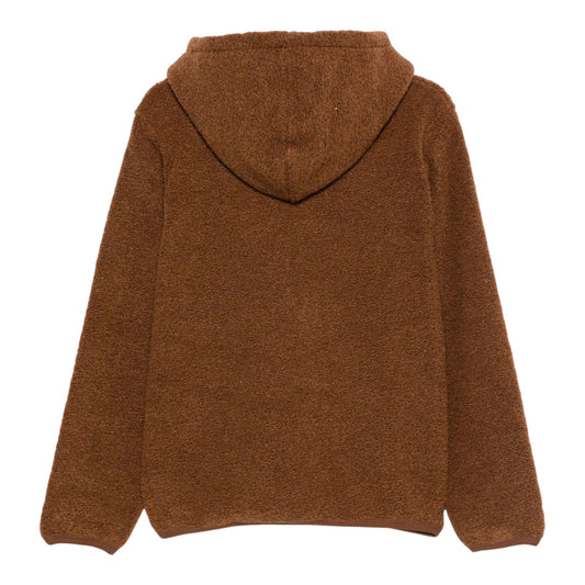 Giacca Universal Works Travel Hoodie Alvar Fleece - Cumin - Giacche di Universal Works | Francis Concept