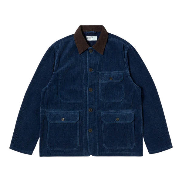 Giacca Universal Works Utility Jacket Recycled Indigo Cord - Indigo - Giacche di Universal Works | Francis Concept