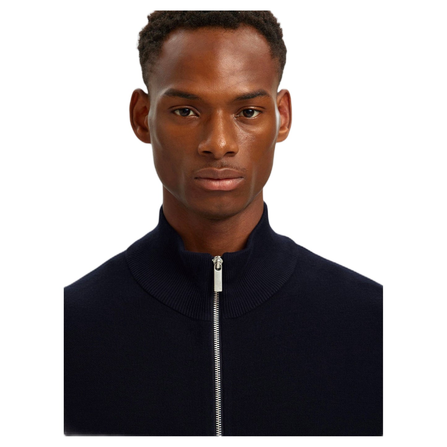 Giacca Zip Selected Homme Teller Relaxed Zip Cardigan - Sky Captain - Maglieria di Selected Homme | Francis Concept