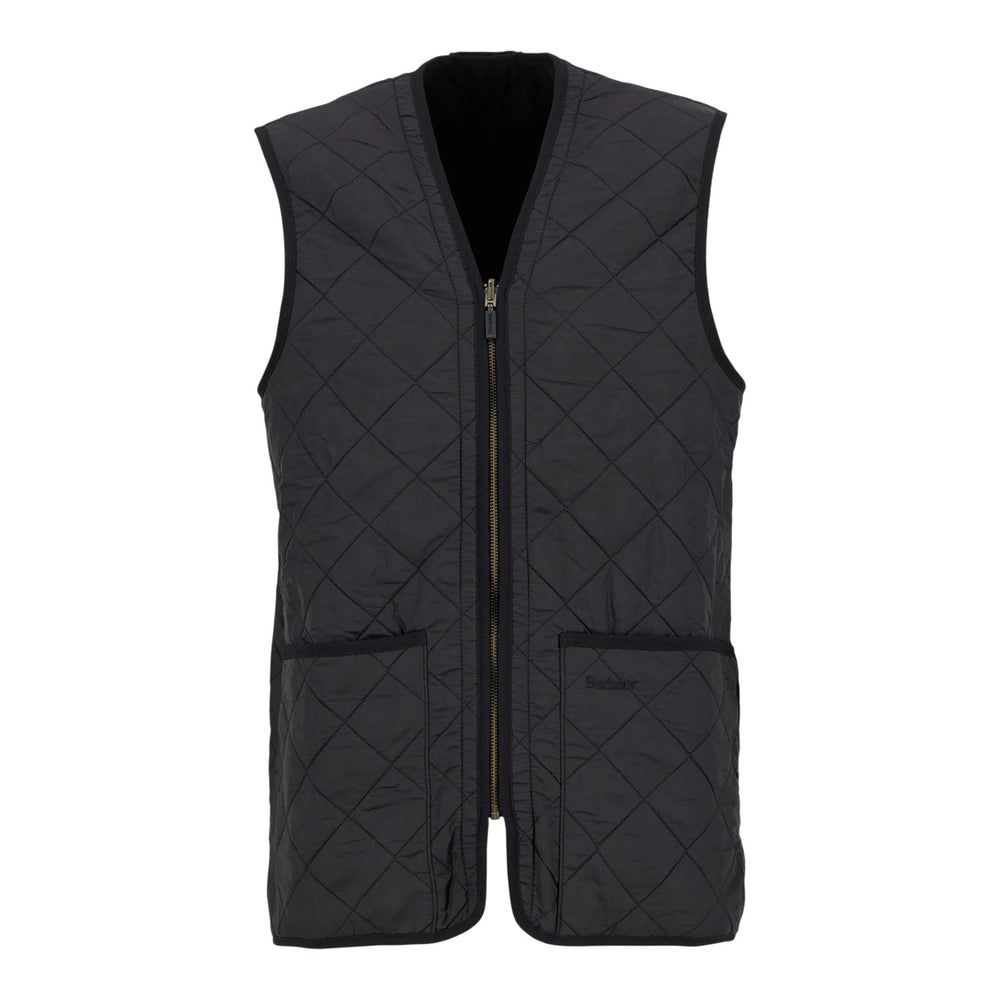 Gilet Barbour Polarquilt Waistcoat Zip - Black - Giacche di Barbour | Francis Concept