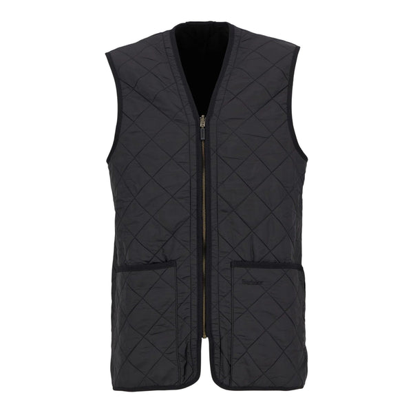 Gilet Barbour Polarquilt Waistcoat Zip - Black - Giacche di Barbour | Francis Concept
