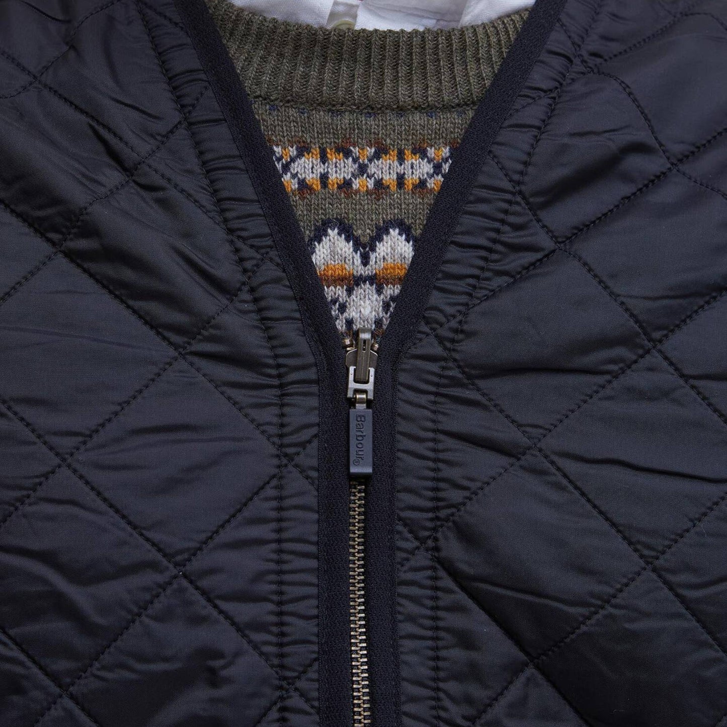 Gilet Barbour Polarquilt Waistcoat Zip - Black - Giacche di Barbour | Francis Concept
