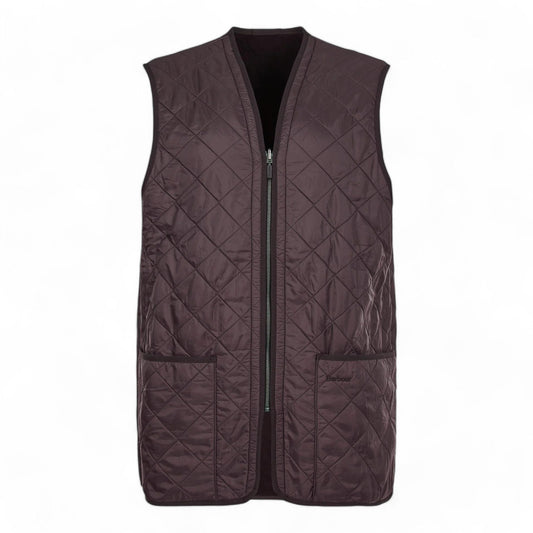 Gilet Barbour Polarquilt Waistcoat Zip Liner - Dark Brown - Gilet di Barbour | Francis Concept
