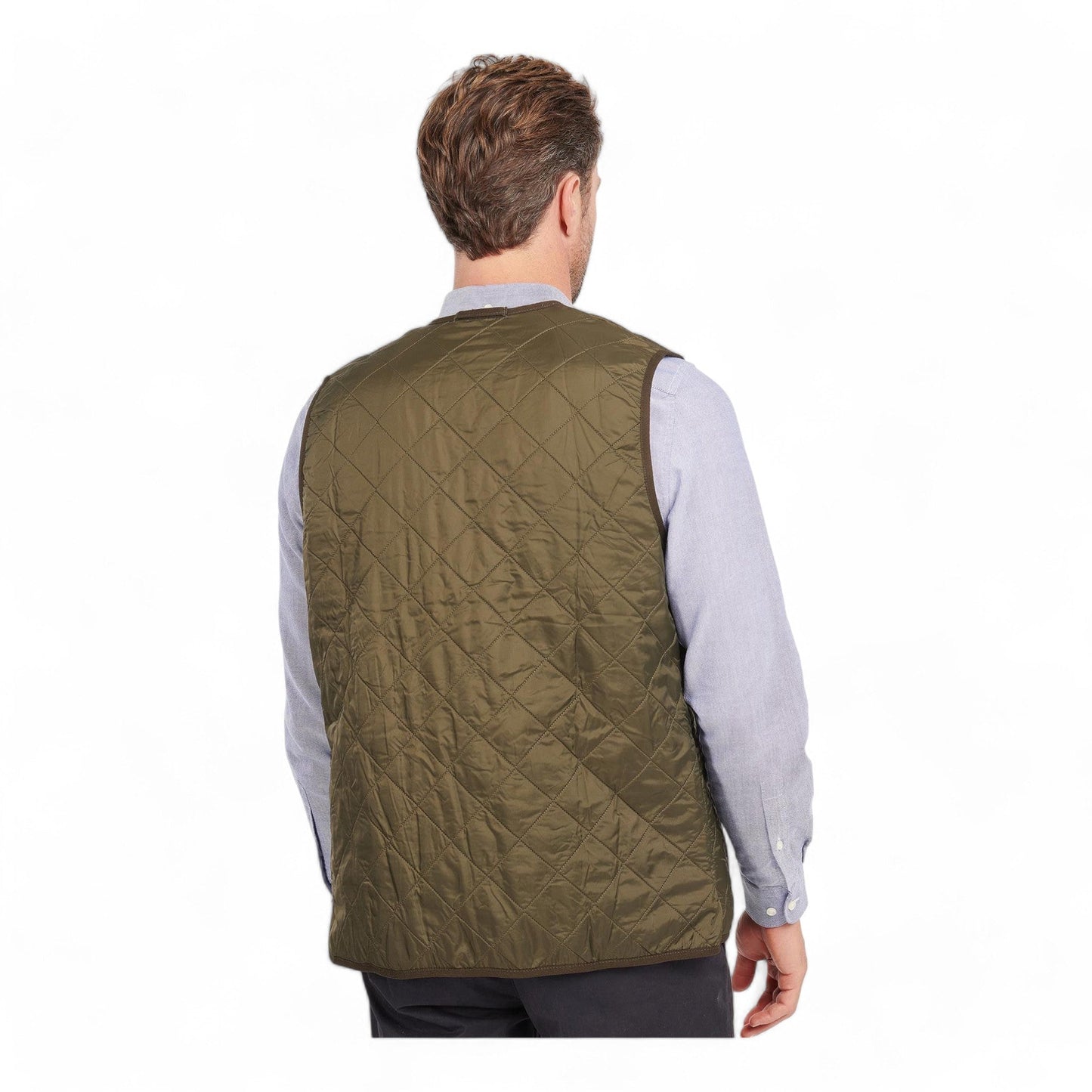 Gilet Barbour Polarquilt Waistcoat Zip Liner - Olive - Gilet di Barbour | Francis Concept