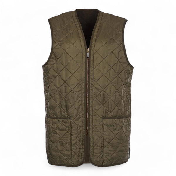 Gilet Barbour Polarquilt Waistcoat Zip Liner - Olive - Gilet di Barbour | Francis Concept