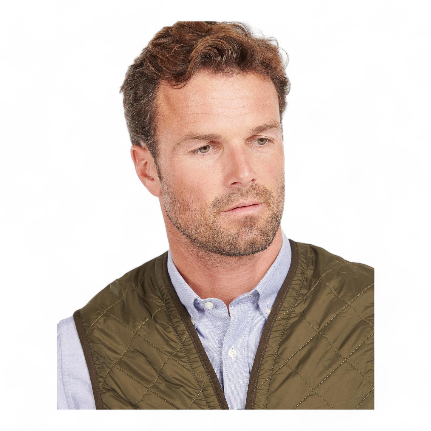 Gilet Barbour Polarquilt Waistcoat Zip Liner - Olive - Gilet di Barbour | Francis Concept