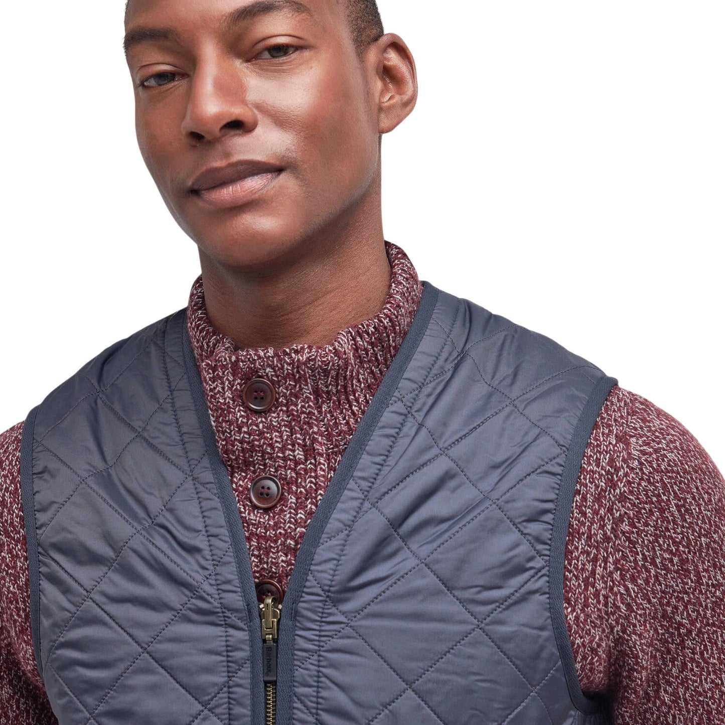 Gilet Barbour Polarquilt Waistcoat Zip - Navy - Giacche di Barbour | Francis Concept