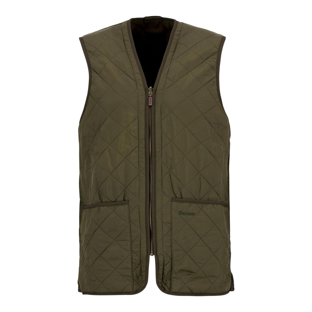 Gilet Barbour Polarquilt Waistcoat Zip - Olive - Giacche di Barbour | Francis Concept