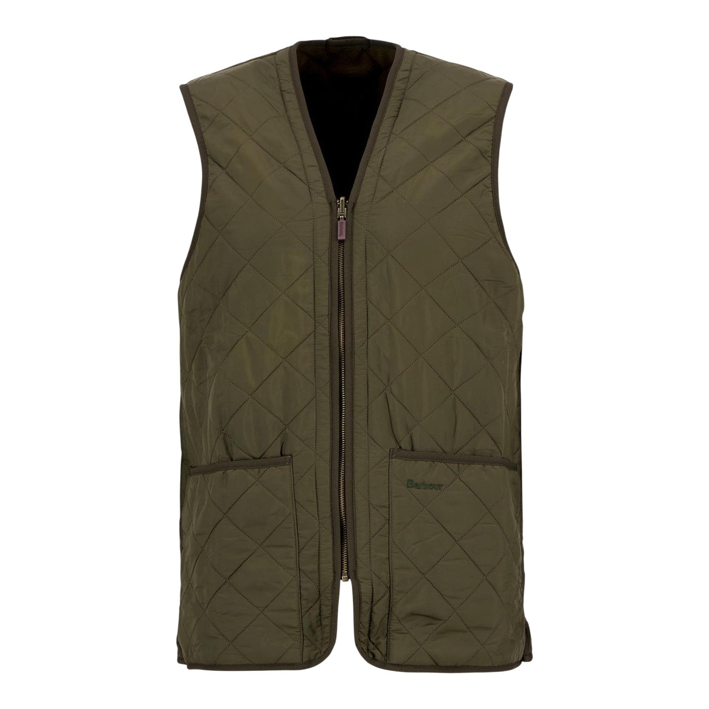 Gilet Barbour Polarquilt Waistcoat Zip - Olive - Giacche di Barbour | Francis Concept
