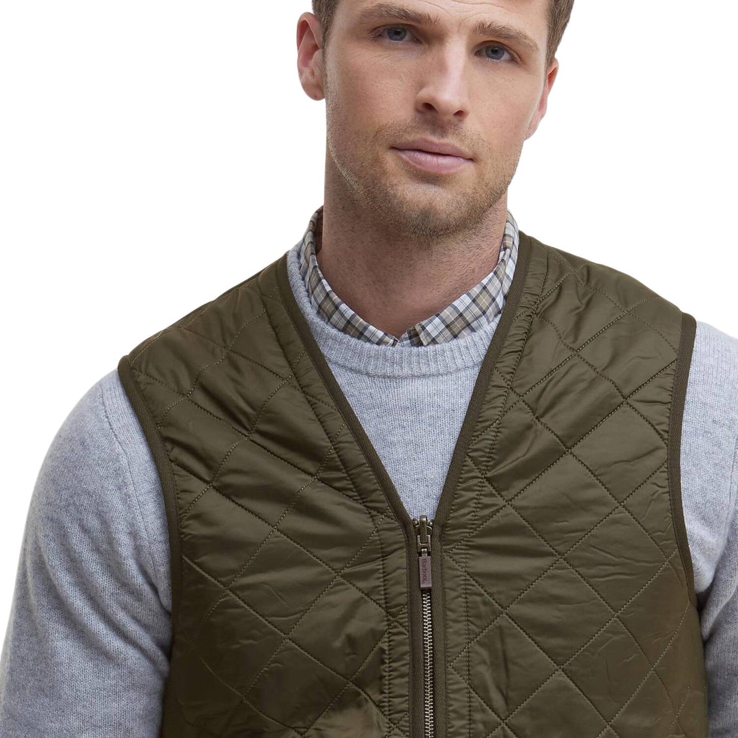 Gilet Barbour Polarquilt Waistcoat Zip - Olive - Giacche di Barbour | Francis Concept