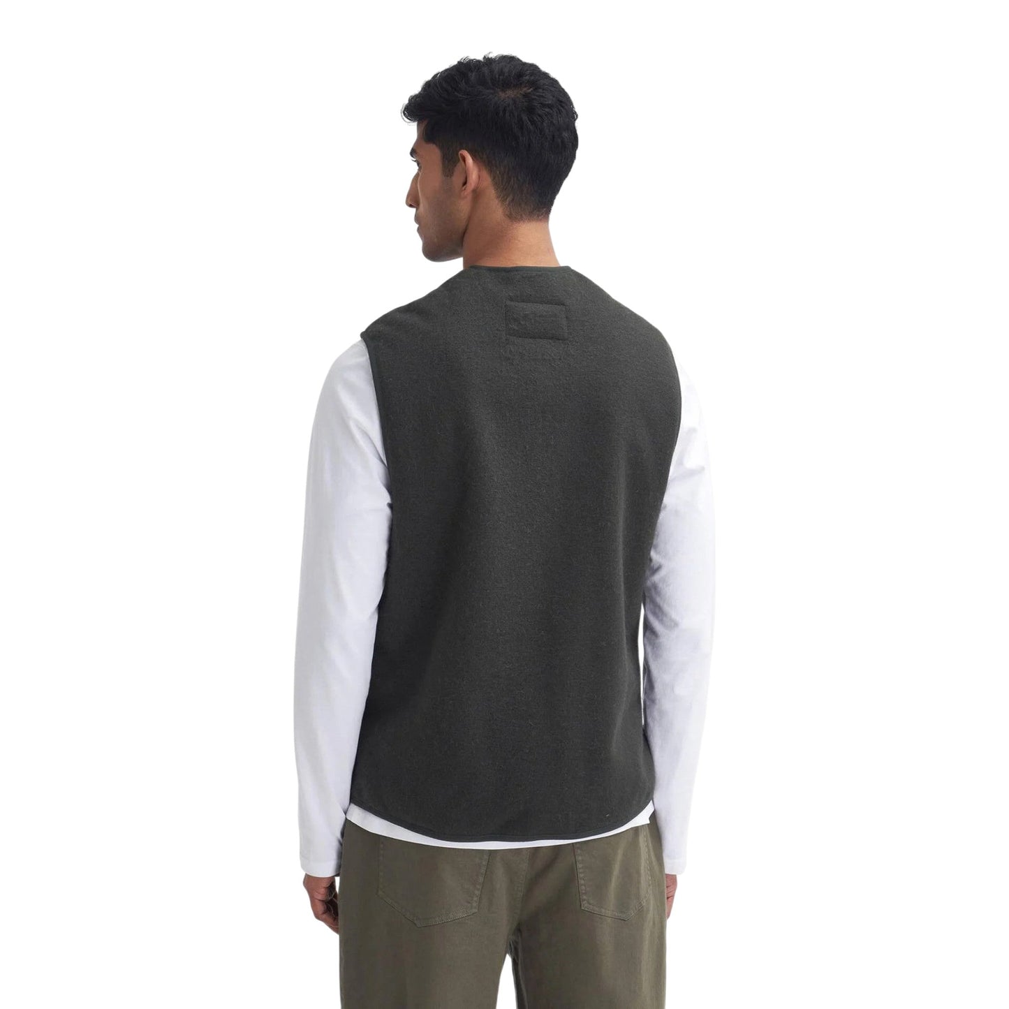 Gilet Barbour Warm Pile Waistcoat Zip - Sage - Giacche di Barbour | Francis Concept