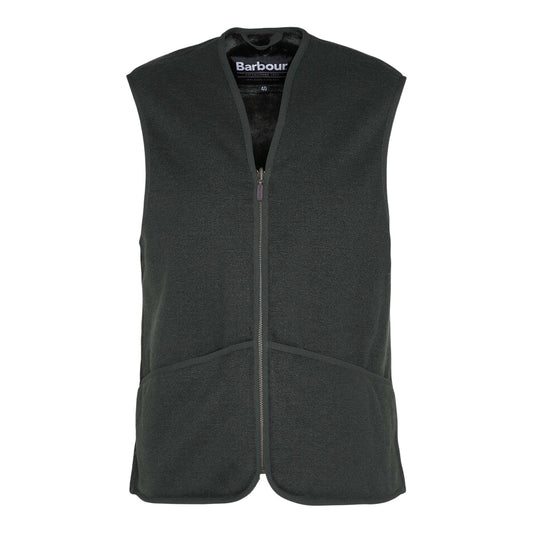 Gilet Barbour Warm Pile Waistcoat Zip - Sage - Giacche di Barbour | Francis Concept