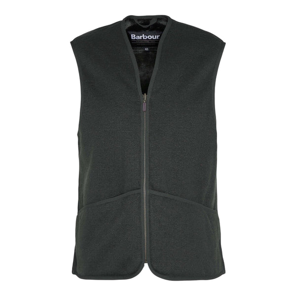 Gilet Barbour Warm Pile Waistcoat Zip - Sage - Giacche di Barbour | Francis Concept
