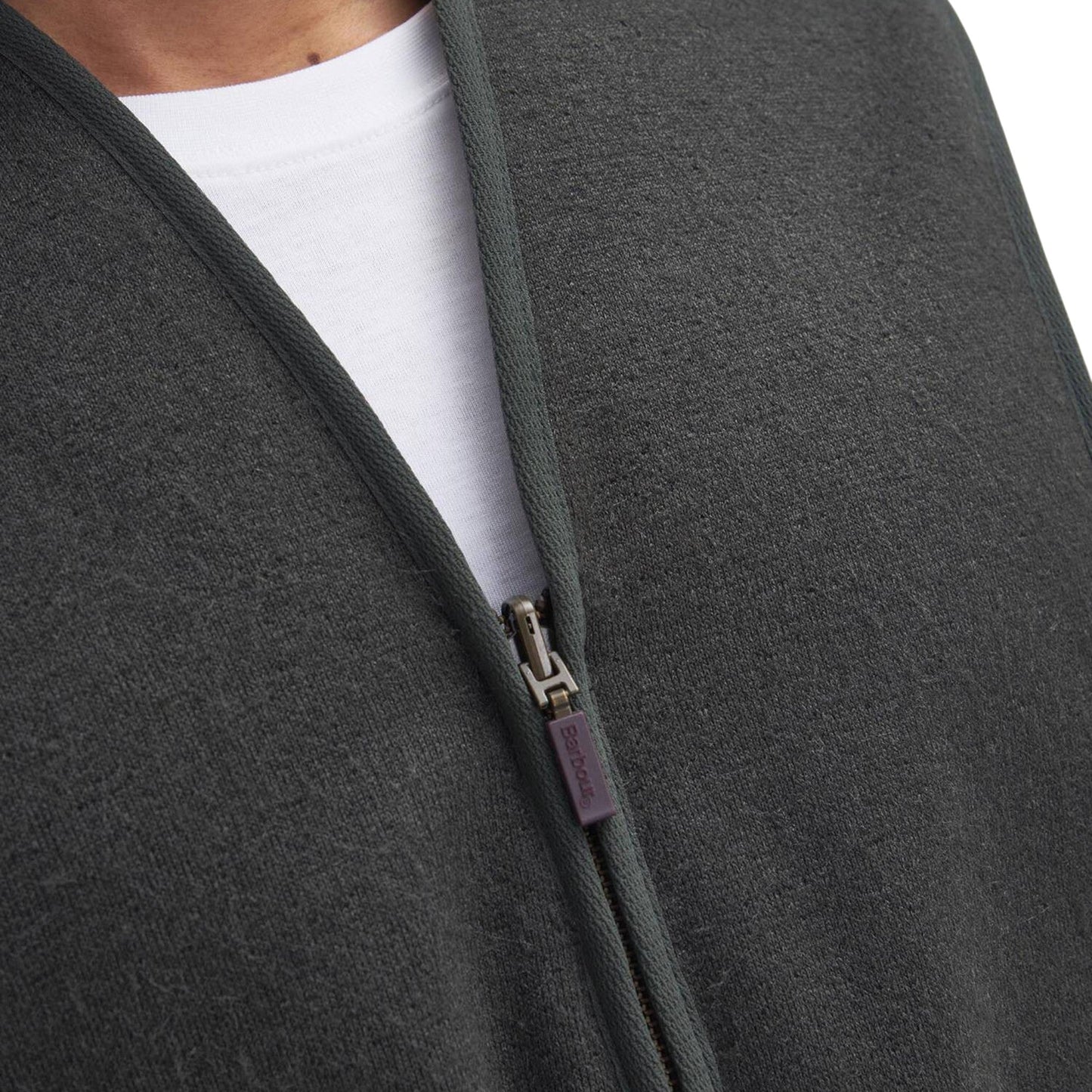 Gilet Barbour Warm Pile Waistcoat Zip - Sage - Giacche di Barbour | Francis Concept