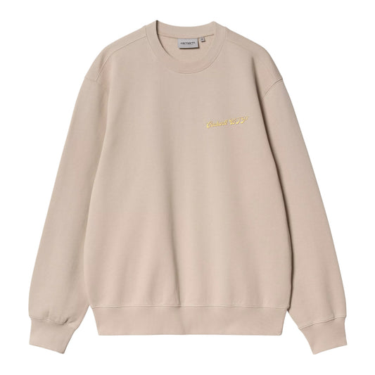 Carhartt Wip Greatest Fleaks Sweat - Fleur De Sel