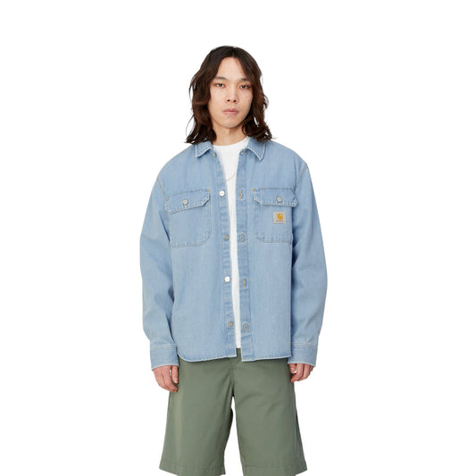 Carhartt Wip Harvey Shirt Jacket - Blue Stone Bleached Francis Concept