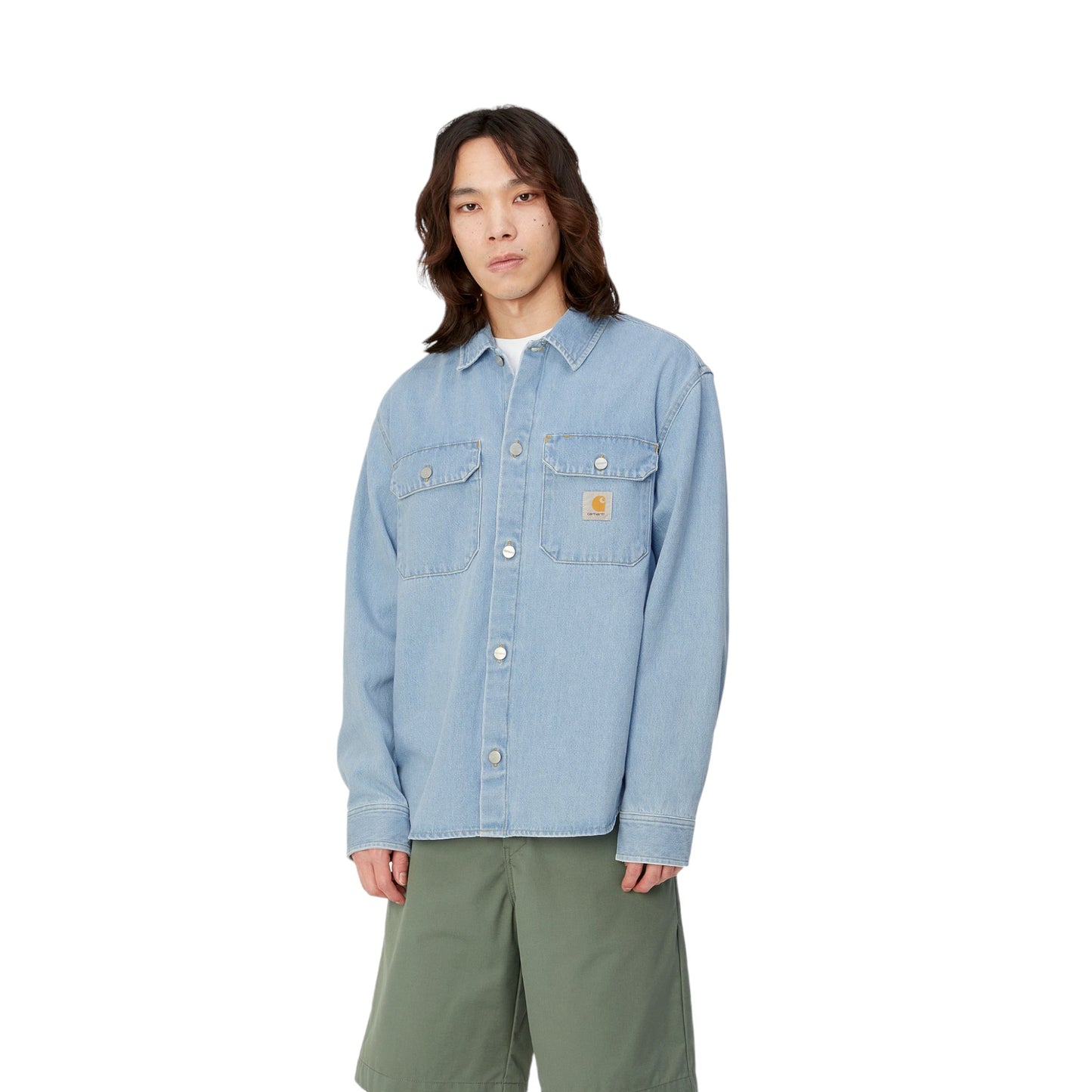 Carhartt Wip Harvey Shirt Jacket - Blue Stone Bleached - Francis Concept