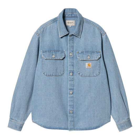 Carhartt Wip Harvey Shirt Jacket - Blue Stone Bleached Francis Concept