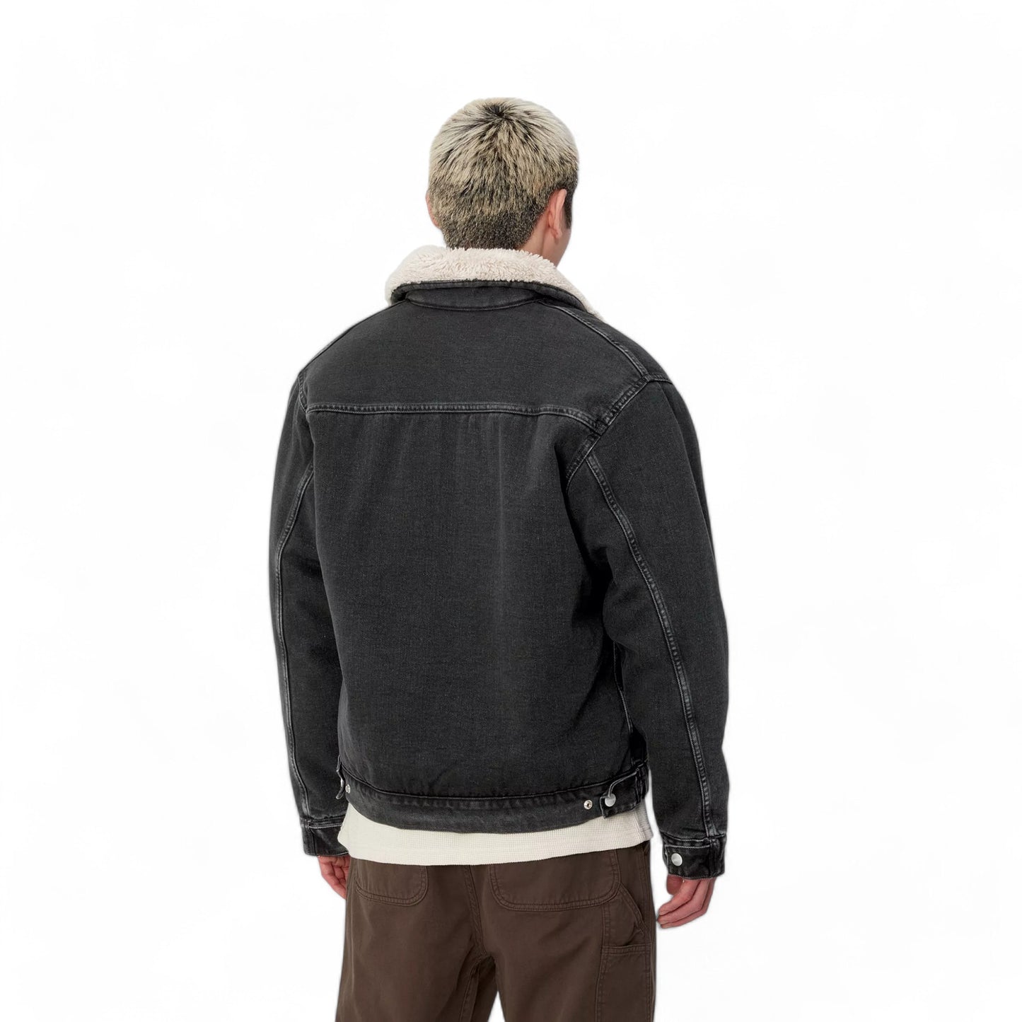 Carhartt Wip Herald Jacket - Black/Wall Stone Washed Francis Concept