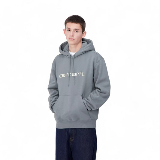 Carhartt Wip Hooded Sweat - Dove Grey / Wax Francis Concept