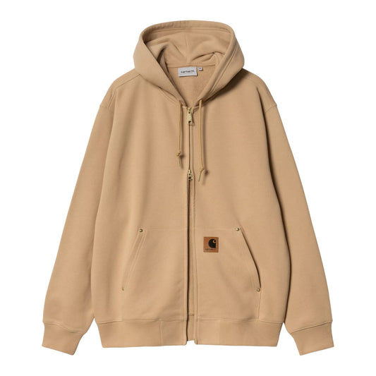 Carhartt Wip Hooded Eldon Sweat Jacket - Dusty H Brown